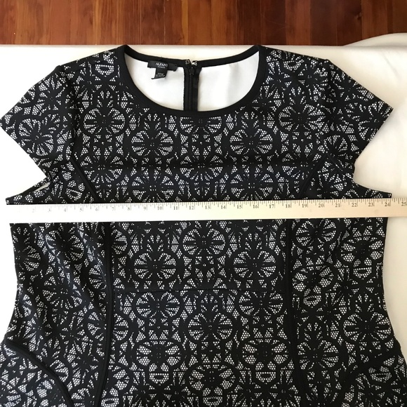 ALFANI Fit & Flare Midi Dress Lace Look Cap Sleeve Women’s Plus Size 20W 1X - Picture 12 of 16